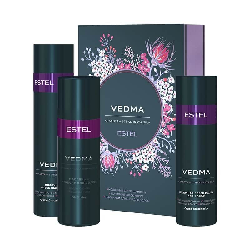 Set pentru îngrijirea părului VEDMA by ESTEL (Șampon 250 ml, mască 200 ml, elixir 200 ml)