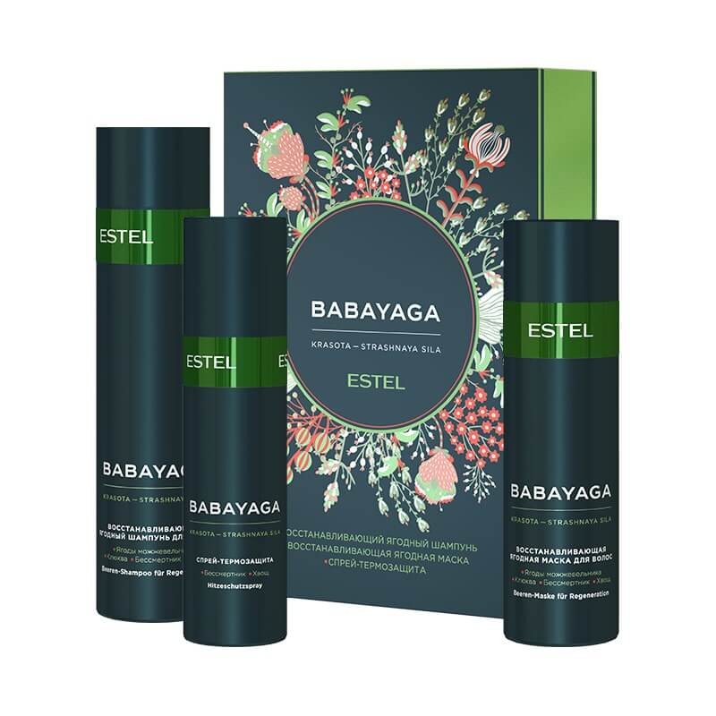 Set pentru îngrijirea părului BABAYAGA by ESTEL (Șampon 250 ml, mască 200 ml, spray 200 ml)