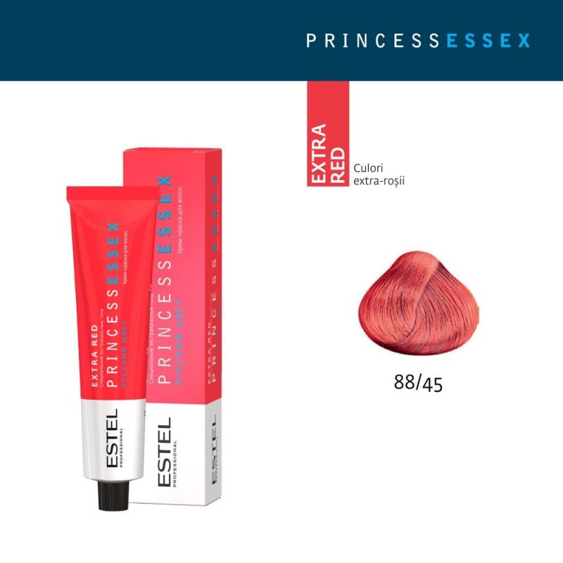 Крем-краска для волос PRINCESS ESSEX EXTRA RED, 88/45 Русый медно-красный, 60 мл