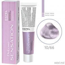 Vopsea fara amoniac pentru par DE LUXE SENSATION, 10/66 Blond deschis violet intens, 60 ml 102781 Estel Moldova