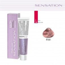 Vopsea fara amoniac pentru par DE LUXE SENSATION, 8/56 Castaniu deschis rosu-violet, 60 ml 102792 Estel Moldova