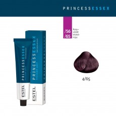 Vopsea cremă permanentă pentru păr PRINCESS ESSEX, 4/65 Şaten violet-roşu, 60 ml 4292 Estel Moldova