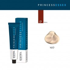 Vopsea cremă permanentă pentru păr PRINCESS ESSEX, 10/7 Blond deschis maroniu, 60 ml 21227 Estel Moldova