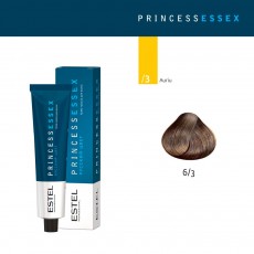 Vopsea cremă permanentă pentru păr PRINCESS ESSEX, 6/3 Castaniu închis auriu, 60 ml 4376 Estel Moldova