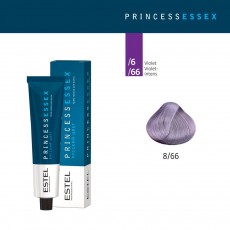 Vopsea cremă permanentă pentru păr PRINCESS ESSEX, 8/66 Castaniu deschis violet intens, 60 ml 21239 Estel Moldova