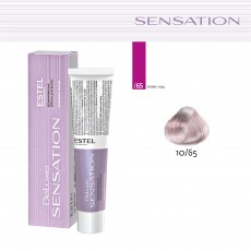 Vopsea fara amoniac pentru par DE LUXE SENSATION, 10/65 Blond deschis violet-rosu, 60 ml 102780 Estel Moldova