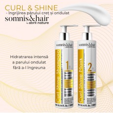 АКЦИОННЫЙ НАБОР для кудрявых и волнистых волос Somnis & Hair Curl Shine (Шампунь 300мл, Маска 300мл) 6 Estel Moldova