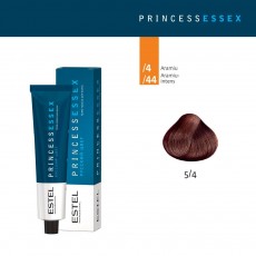 Vopsea cremă permanentă pentru păr PRINCESS ESSEX, 5/4 Şaten deschis aramiu, 60 ml 5183 Estel Moldova