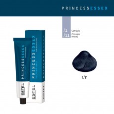 Vopsea cremă permanentă pentru păr PRINCESS ESSEX, 1/11 Negru-albastrui, 60 ml 4439 Estel Moldova