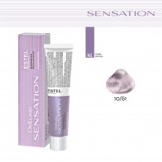 Vopsea fara amoniac pentru par DE LUXE SENSATION, 10/61 Blond deschis violet-gri, 60 ml 105144 Estel Moldova