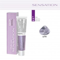 Vopsea fara amoniac pentru par DE LUXE SENSATION, 9/86 Blond perlat-violet, 60 ml 102804 Estel Moldova