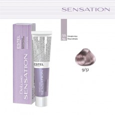 Vopsea fara amoniac pentru par DE LUXE SENSATION, 9/51 Blond rosu-violet, 60 ml 105190 Estel Moldova