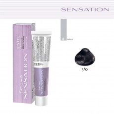 Vopsea fara amoniac pentru par DE LUXE SENSATION, 3/0 Saten inchis, 60 ml 105147 Estel Moldova