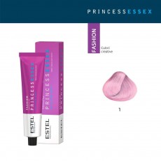 Vopsea cremă permanentă pentru păr PRINCESS ESSEX FASHION, 1 Roz, 60 ml 4386 Estel Moldova