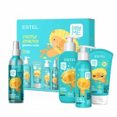 Set pentru copii «Fericire radiantă» ESTEL LITTLE ME (Șampon 300ml, Spray bifazic 200ml, Protecție solară pentru bebeluși 50ml, Lăptișor de piele 150ml) 102191 Estel Moldova