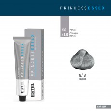 Vopsea-cremă permanentă pentru păr PRINCESS ESSEX CHROME, 8/18 Blond închis gri-perlat, 60 ml 103523 Estel Moldova