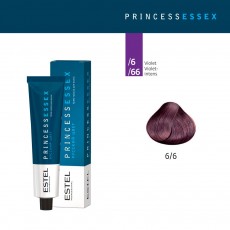 Vopsea cremă permanentă pentru păr PRINCESS ESSEX, 6/6 Castaniu închis violet, 60 ml 4285 Estel Moldova