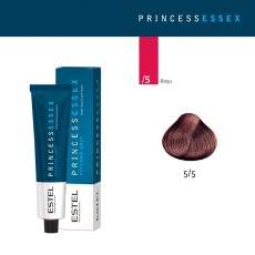 Vopsea cremă permanentă pentru păr PRINCESS ESSEX, 5/5 Şaten deschis roşu, 60 ml 4468 Estel Moldova