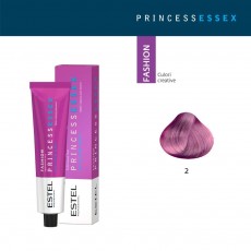 Vopsea cremă permanentă pentru păr PRINCESS ESSEX FASHION, 2 Lila, 60 ml 4590 Estel Moldova