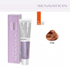 Vopsea fara amoniac pentru par DE LUXE SENSATION, 7/44 Castaniu aramiu intensiv, 60 ml 105174 Estel Moldova