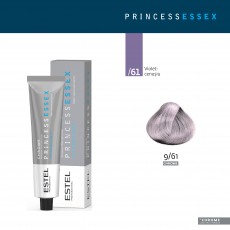 Vopsea-cremă permanentă pentru păr PRINCESS ESSEX CHROME, 9/61 Blond violet-gri, 60 ml 103233 Estel Moldova