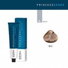 Vopsea cremă permanentă pentru păr PRINCESS ESSEX, 8/0 Castaniu deschis, 60 ml 4625 Estel Moldova