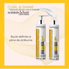 АКЦИОННЫЙ НАБОР для кудрявых и волнистых волос Somnis & Hair Curl Shine (Крем для создания локонов 180мл, Спрей 180мл) 9 Estel Moldova